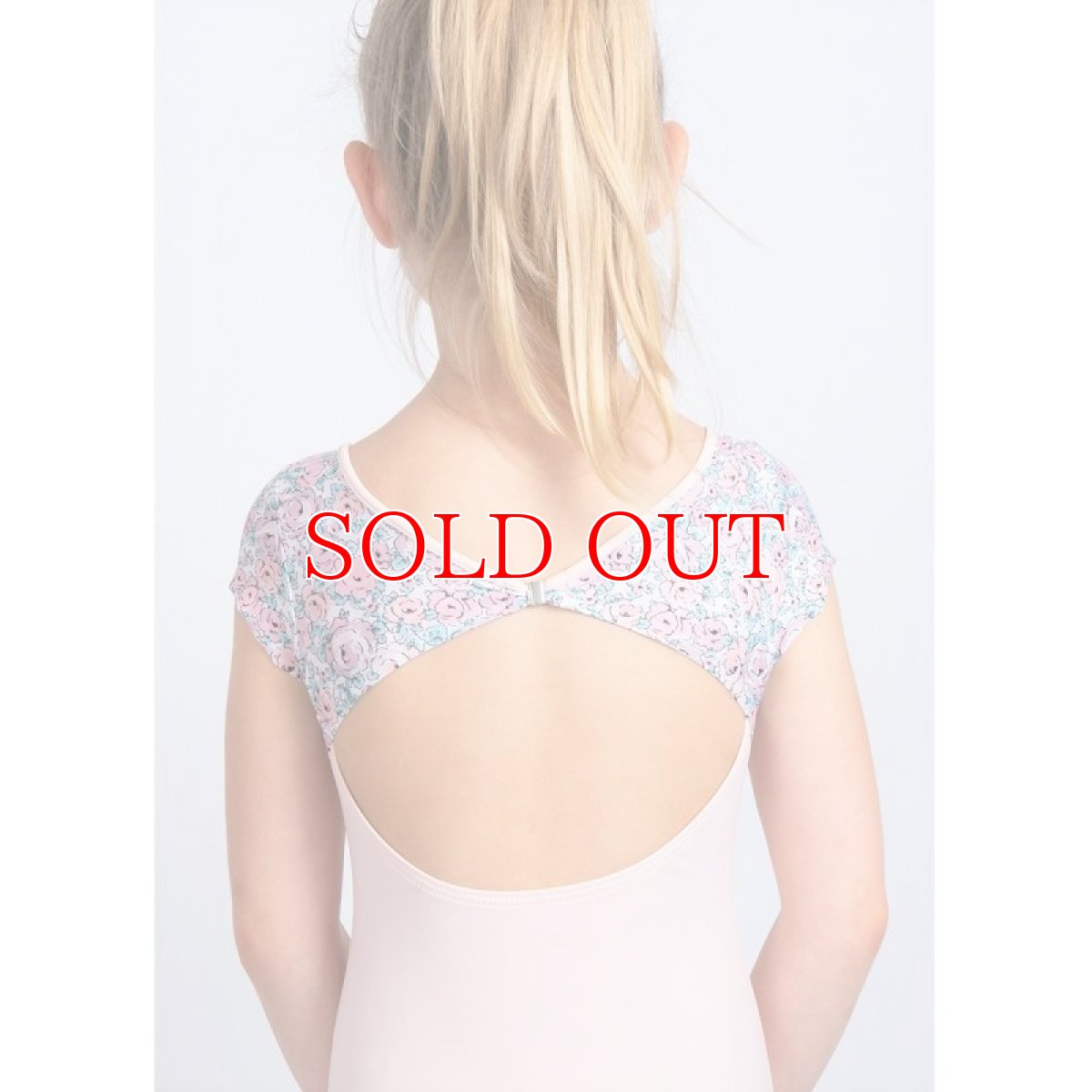 画像2: グリシコ フラワープリントプチスリーブ レオタード|パウダーピンク (2)