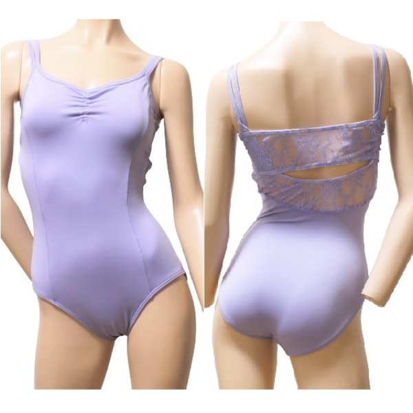 バレエ用品の【ISLA】ダブルストラップホールバックレース レオタード