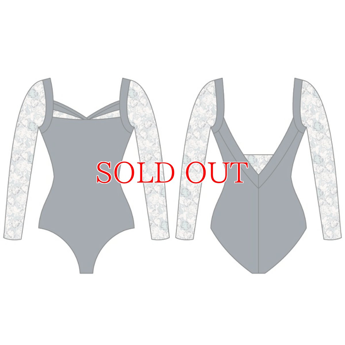 画像4: ウェアモア CBM106 レオタード｜LAVANDE ベース CUSTOM BY MOI- READY TO WEAR (4)