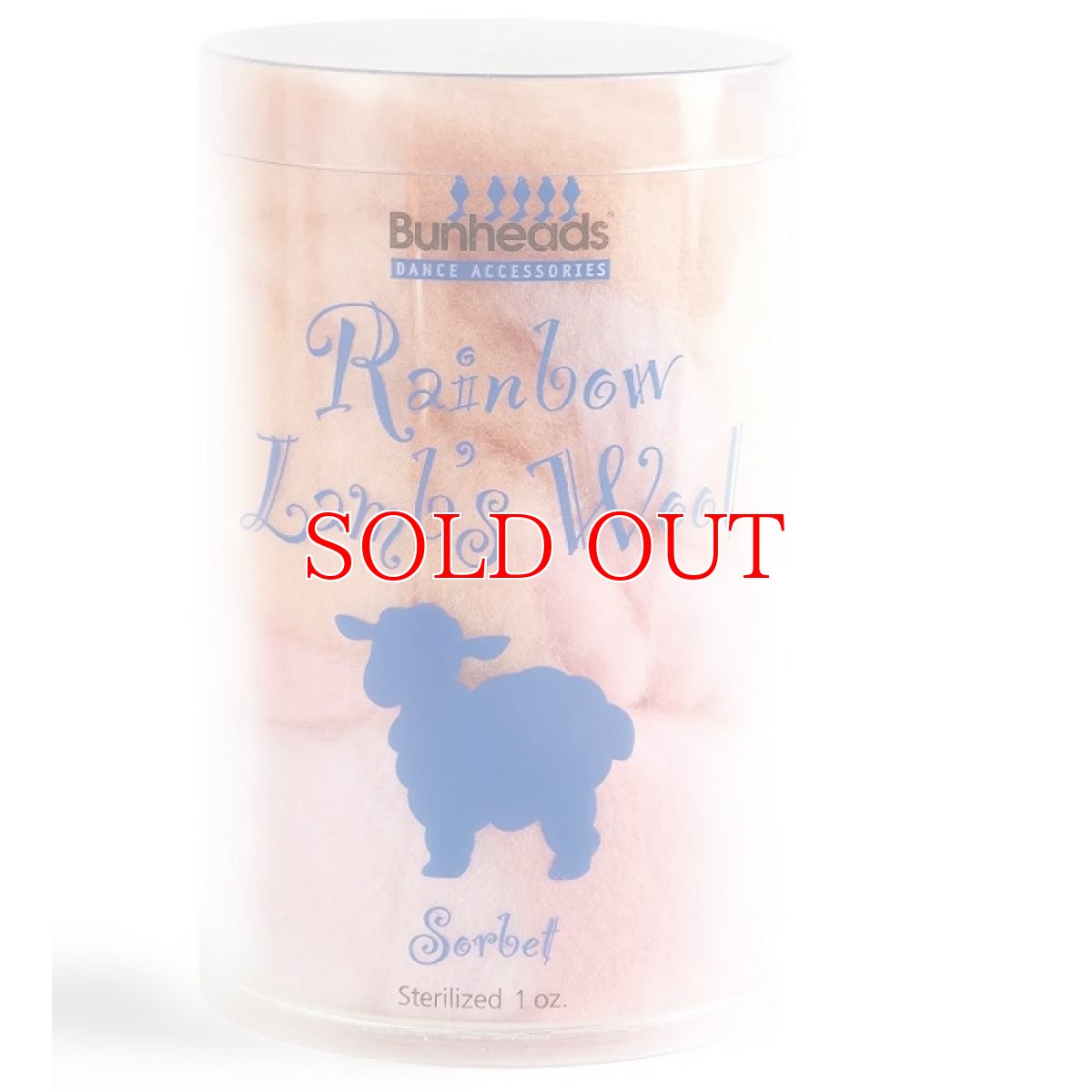 画像1: トウ先に入れて痛み軽減！バンヘッド レインボーラムズウール (1)