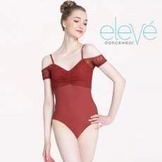 画像1: Eleve Dancewear エレベダンスウェア Lola Cinnamon Lace レオタード【数量限定】 (1)