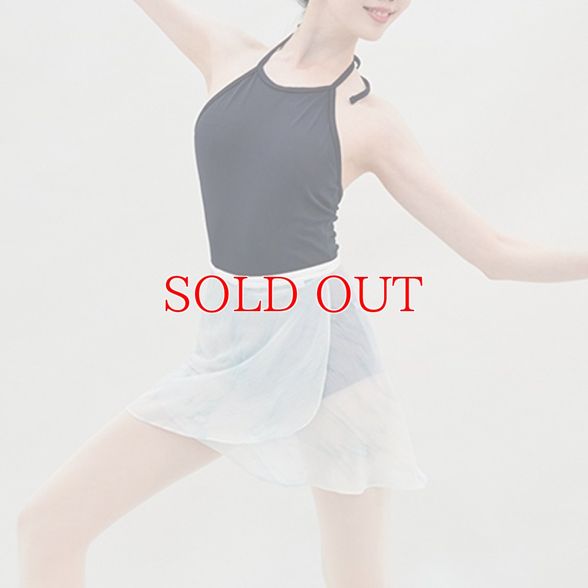 画像5: ERELL（エレル）BREEZE プリントラップスカート｜ブルー (5)