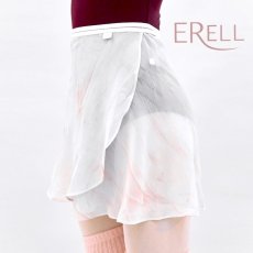 画像1: ERELL（エレル）BREEZE プリントラップスカート｜ピンク (1)