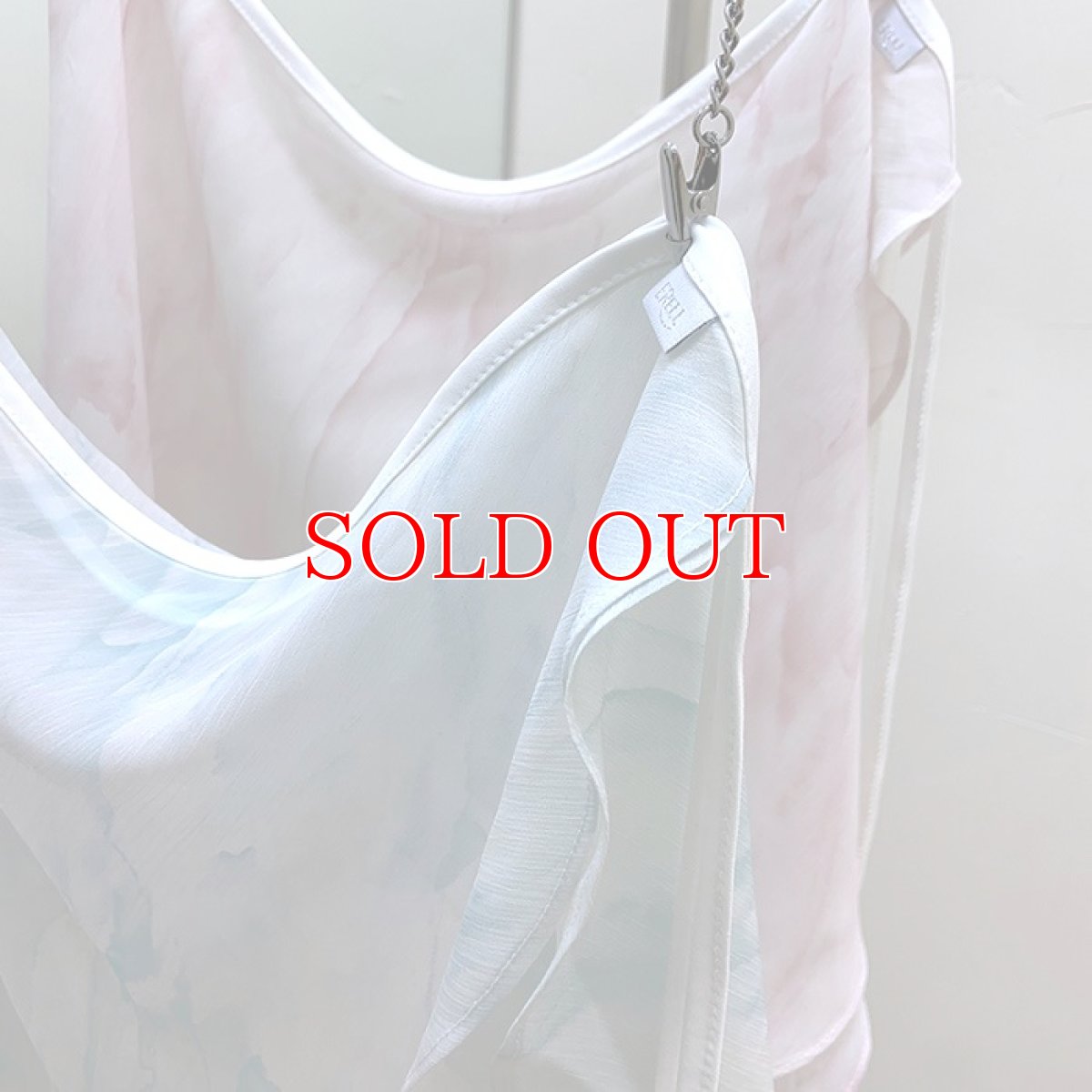 画像8: ERELL（エレル）BREEZE プリントラップスカート｜ピンク (8)