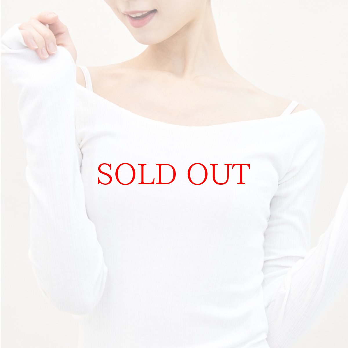 画像4: ERELL（エレル）HONEY BEE RIB トップス｜ホワイト (4)