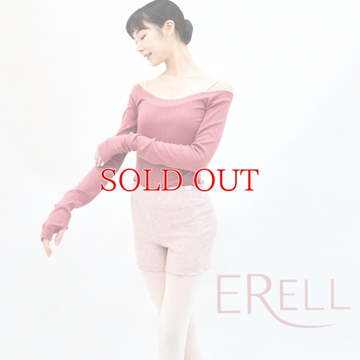 ERELL（エレル） HONEY BEE RIB バレエトップス ディープローズ｜ダンスケイト