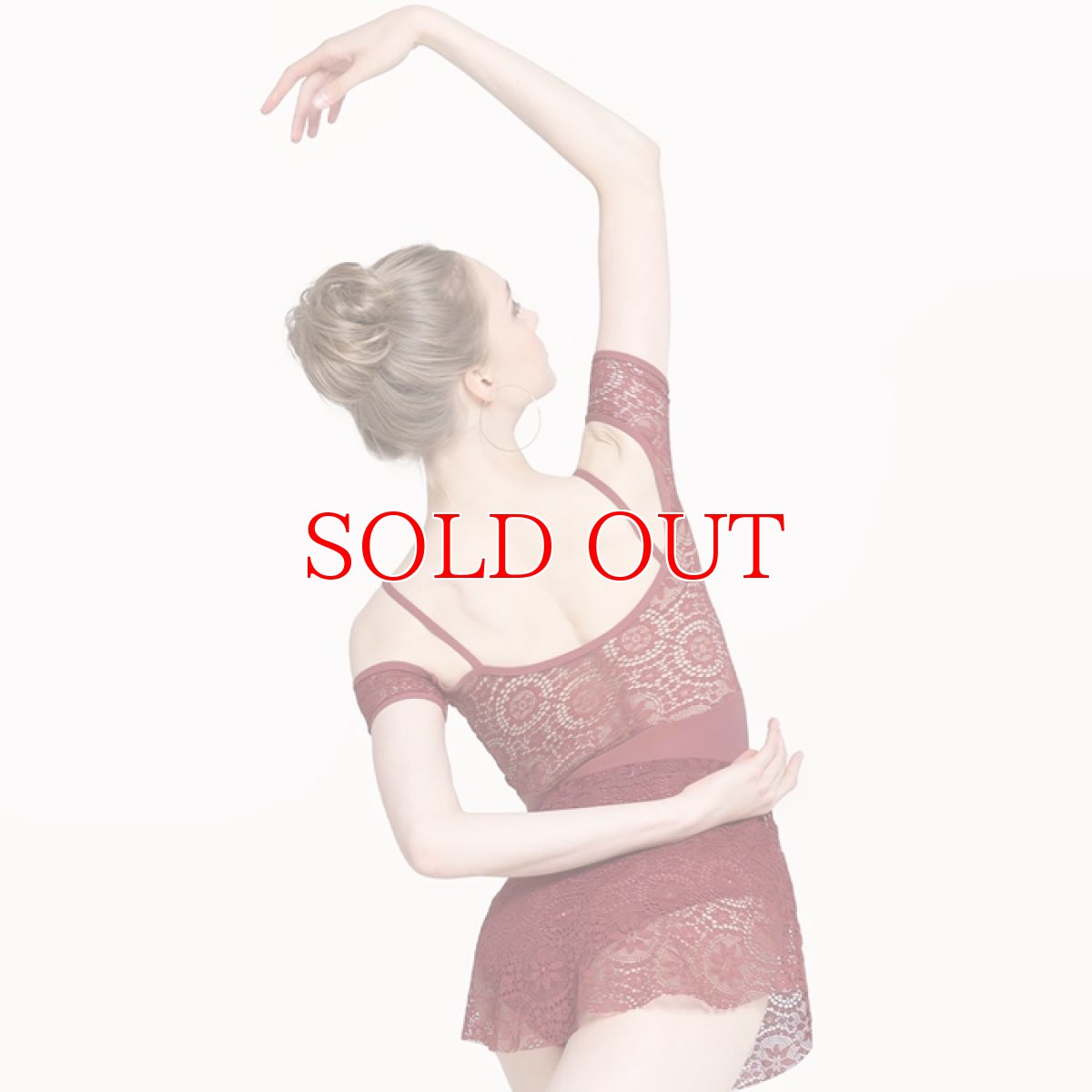 Eleve Dancewear（エレベダンスウェア） レディースバレエレオタード Lola Cinnamon Lace シルエット｜ダンスケイト