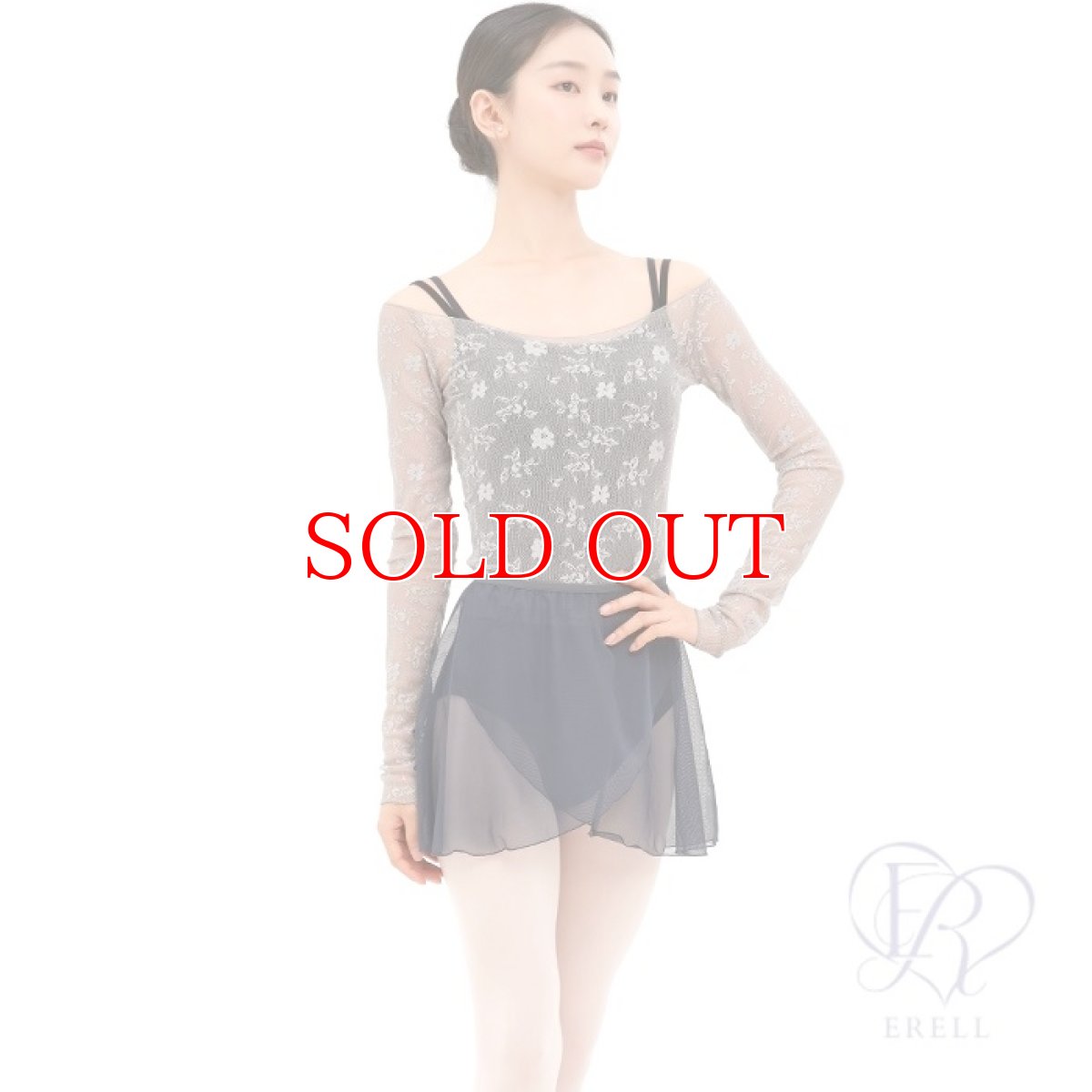 画像5: ERELL（エレル）EVENING レースロングスリーブトップス｜グレー (5)