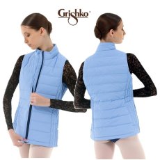 画像1: グリシコ Heat Retention Wear クラウド ウォームアップ ベスト｜ライトブルー (1)