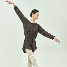 画像3: ERELL（エレル）COCO ロンパー｜メランジブラウン (3)