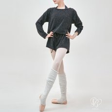 画像2: ERELL（エレル）COCO ロンパー｜メランジチャコールグレー (2)