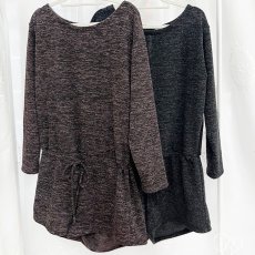 画像10: ERELL（エレル）COCO ロンパー｜メランジチャコールグレー (10)