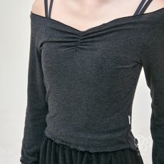 画像1: ERELL（エレル）JENNIE トップス｜スモーキーチャコール (1)