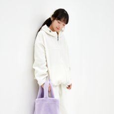 画像4: ERELL（エレル）POLLA HOODIE フードジャンパー｜スノーホワイト (4)