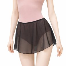 ダンスケイト バレエメッシュスカート ブラック