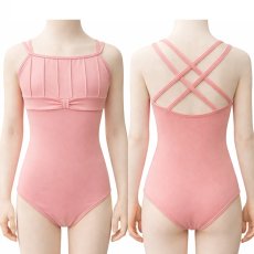 画像5: 【DYNA】ダブルストラップ フロントリボンレオタード (5)