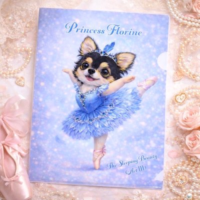 画像2: チワワ バレリーナ クリアファイル A4 バレエ雑貨 