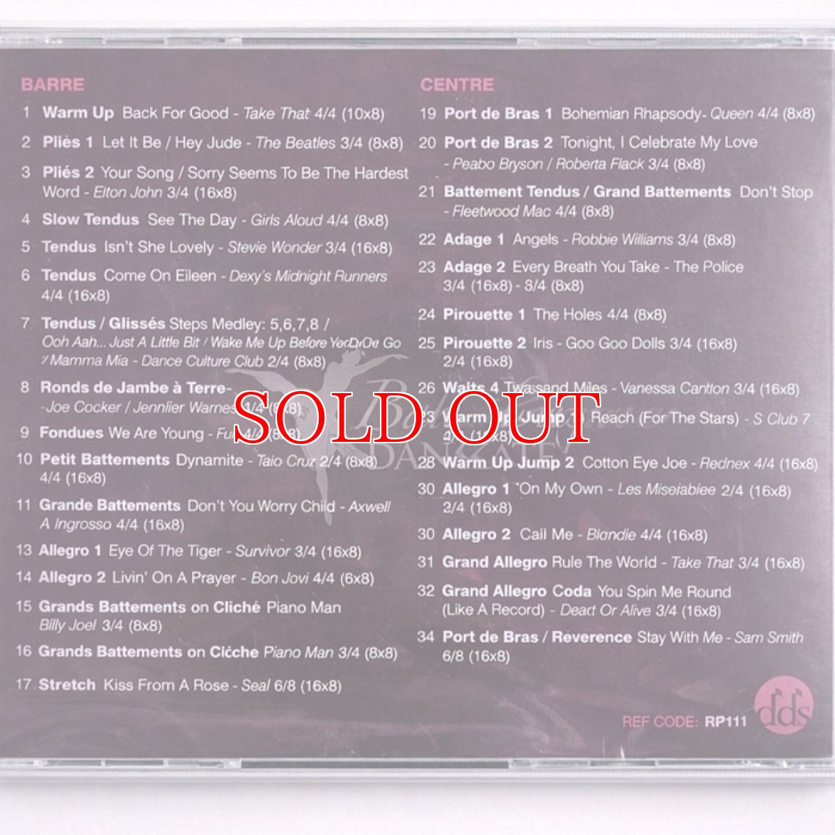 デビッド・プランプトン（DAVID PLUMPTON） バレエレッスンCD ROCK＆POP FOR BALLET 収録曲リスト｜ダンスケイト