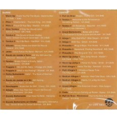 West End to Broadway 4」の全36曲の収録曲リスト。ハミルトンやレ・ミゼラブルなど人気ミュージカル曲のバレエ用ピアノ伴奏曲目一覧。