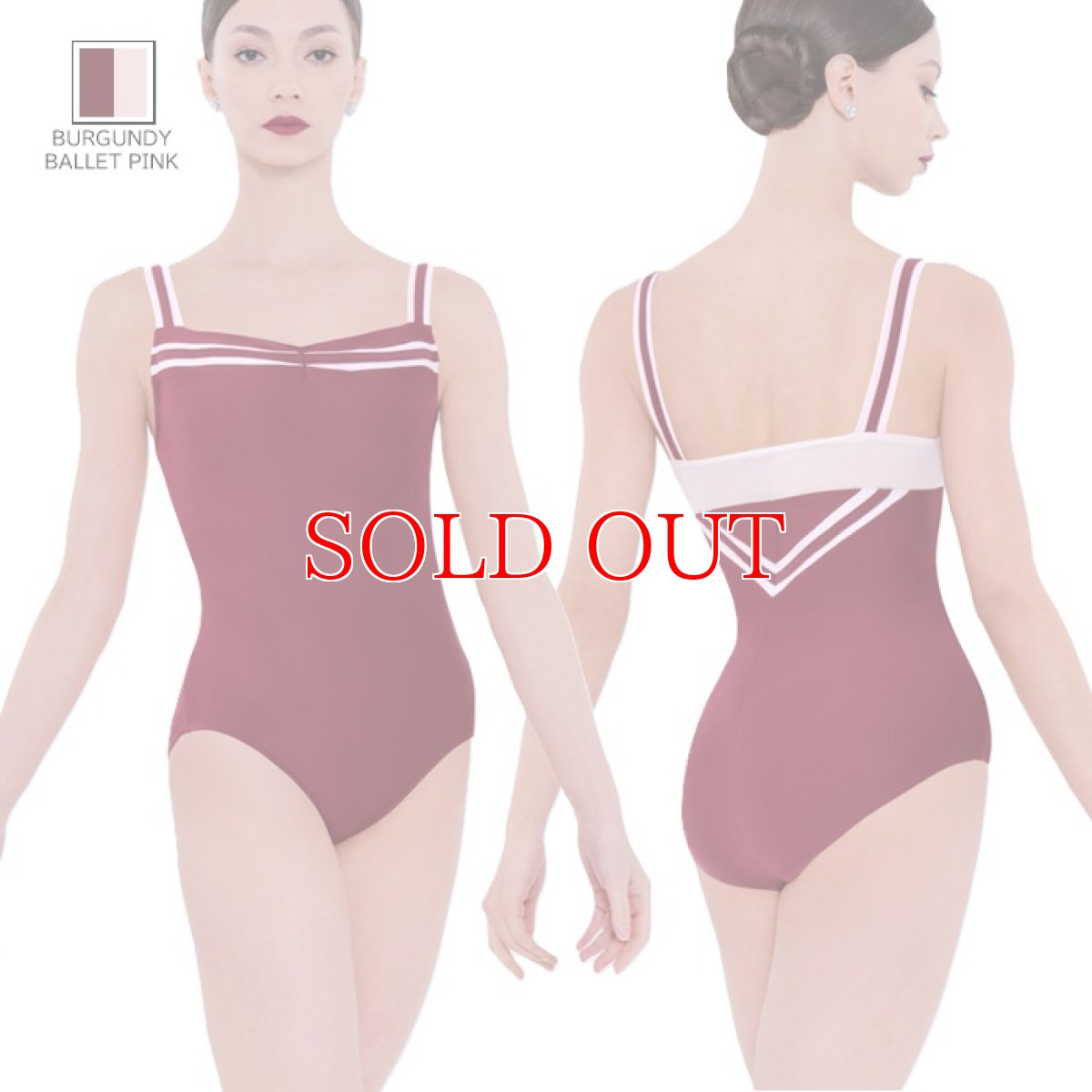 ウェアモア,(Wear Moi)レオタード,バーガンディ,MARGO