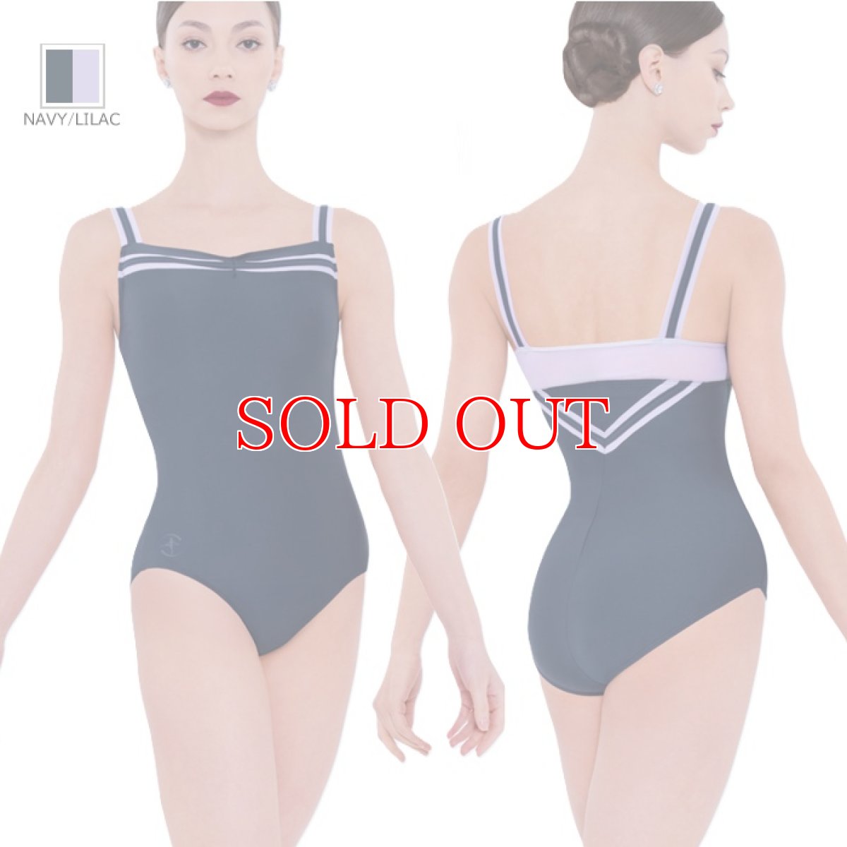 ウェアモア,(Wear Moi)レオタード,ネイビー,MARGO