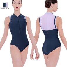ウェアモア(Wear Moi)レオタード,ネイビー,AVELINE