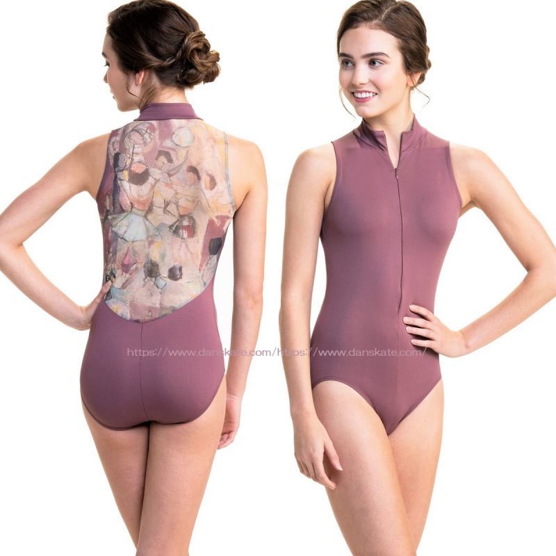 バレエ用品のエインズリーウェア｜ZIP FRONT SLEEVELESS LEOTARD