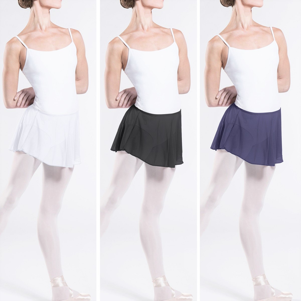 バレエ用品スカートのバレエ用衣料／トップス・ボトムスなどで、人気のウェアモア DAPHNE プルオンスカートをダンスケイトは通信販売しています。