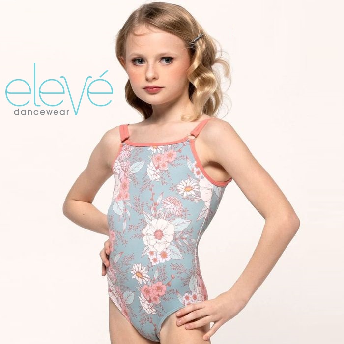 画像1: Eleve Dancewear エレベダンスウェア Farrah Kids Devoted Seascape 子供レオタード【数量限定】 (1)