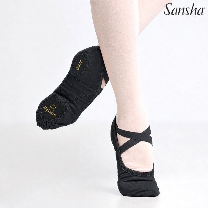 SANSHA サンシャ S62D WE=DANCE JUMP ブラック メンズ ボーイズ バレエシューズ