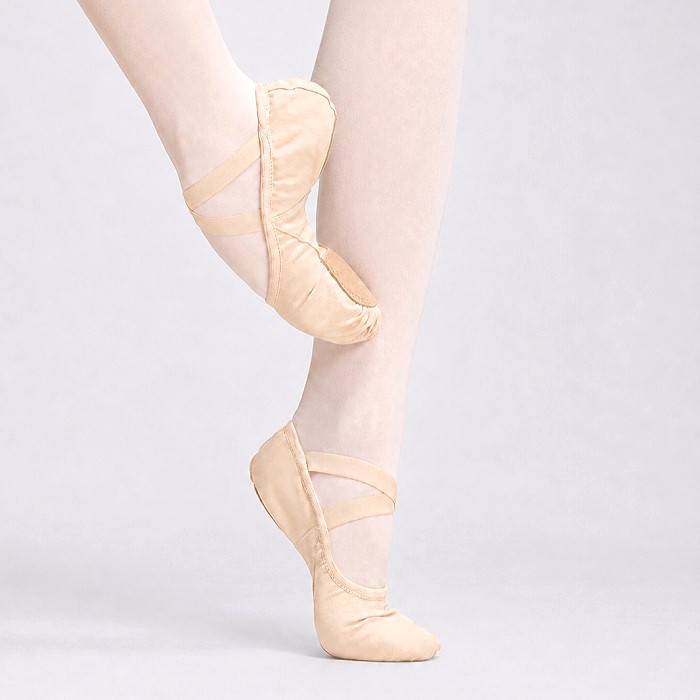 SANSHA サンシャ S62D WE=DANCE JUMP ストレッチバレエシューズ 着用イメージ 側面