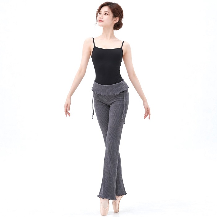 ERELL エレル Plie Knit Pants チャコールヘザー バレエニットパンツ